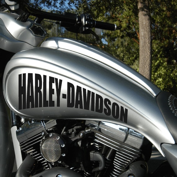 2 Harley Davidson Bagger Stickers for Custom Motorcycle Fuel Tank