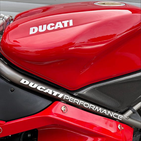 2 Ducati Performance Stickers for Sport Motorcycle Trellis Frame