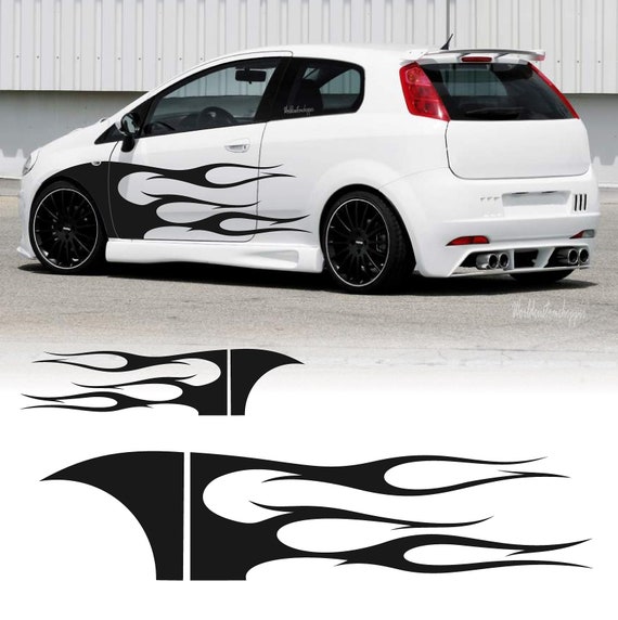 Stickers Stickers Fiat Grande Punto Graphics Flam Tuning Racing Sport Evo