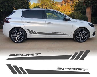 Autocollants Bandes Latérales Sport pour PEUGEOT 308 Feline Auto Tuning