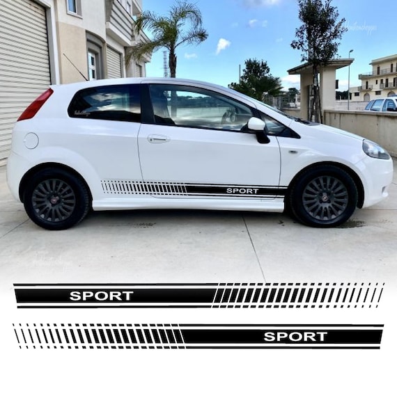 Fiat Grande Punto Side Sports Bands Auto Tuning Abarth Stickers