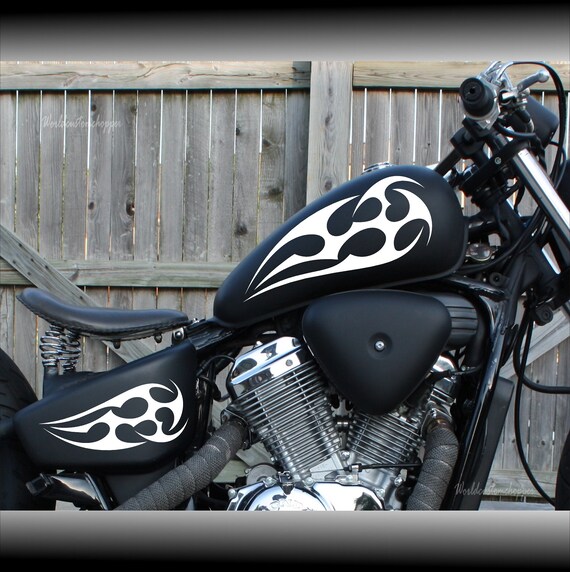 Kit 2 Tuning Stickers – Fenice Tribal 06 Design, Car Motorcycle Custom Decal, Unbranded