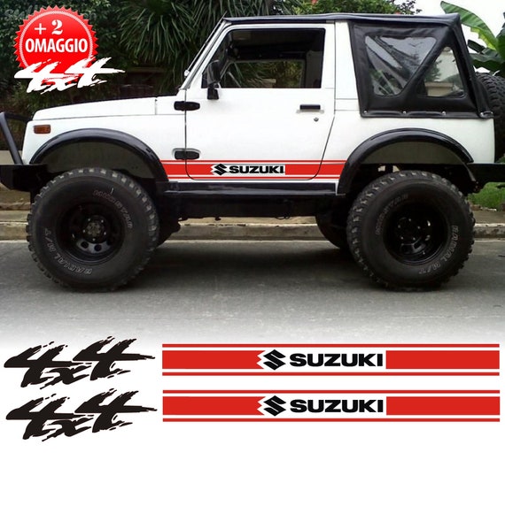 Off-road stickers Suzuki Samurai Santana Off-road door strips plus 2 free 4 x 4s