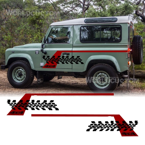 Adhesive Stickers Rubber Bands for Off-Road Defender 4X4 OFF ROAD JEEP model