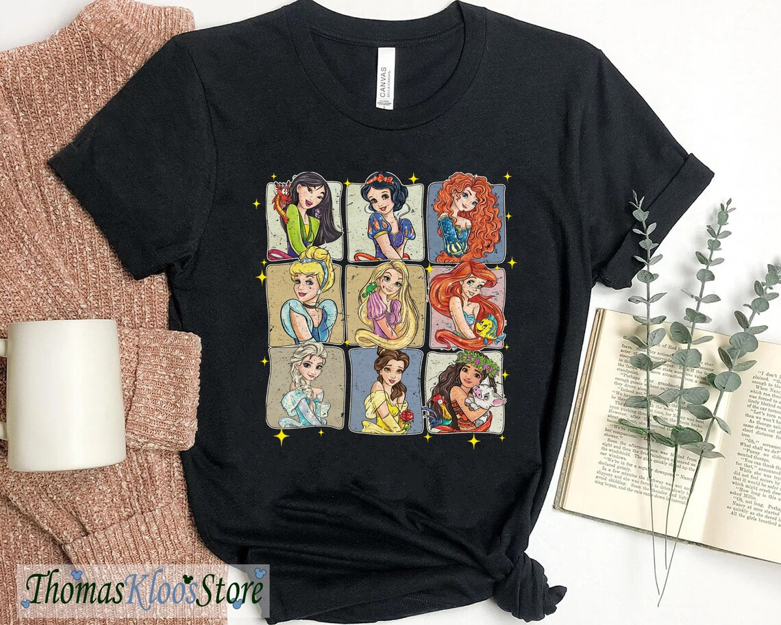 Vintage Disney Princess Sweatshirt Retro Princess Hoodie - Etsy
