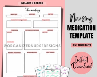 Modelo de Farmacologia de Enfermagem: Guia de Estudo de Medicamentos (Download em PDF)