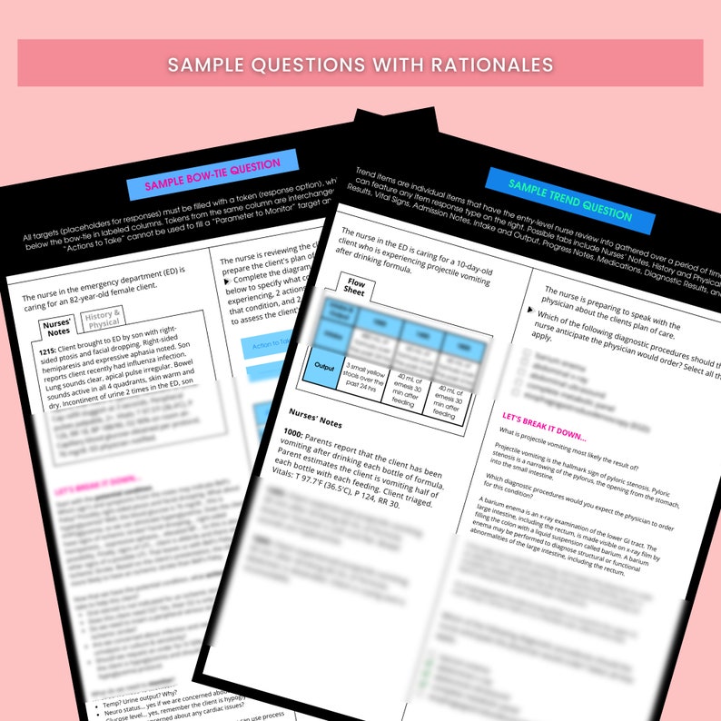Next Generation NCLEX NGN Study Guide With Sample Questions Etsy
