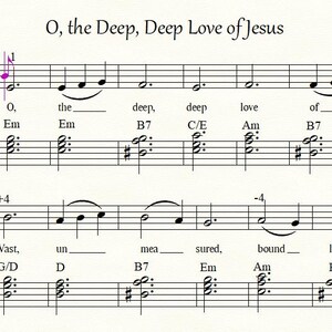 O The Deep, Deep Love of Jesus, 2 Klavierarrangements für einfaches und mittleres Niveau, für solo oder als Teil eines flexiblen Ensembles