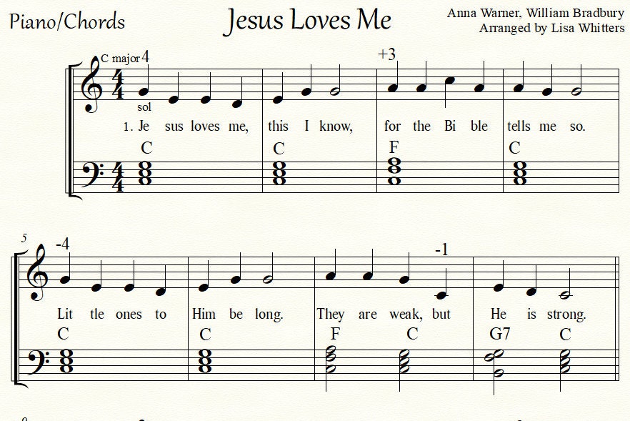 Jesus Loves Me and O, How I Love Jesus, for Viola Solo/duet and Easy ...