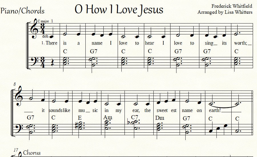 Jesus Loves Me and O, How I Love Jesus, for Viola Solo/duet and Easy ...