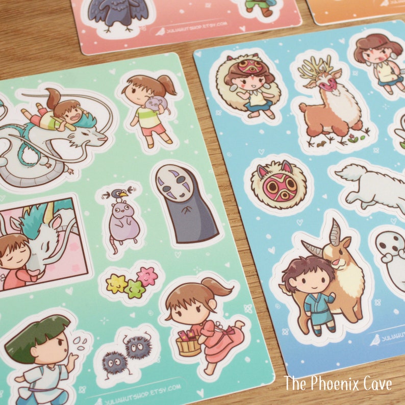 Anime Stickers - Wolf Girl and Human Guy - 4x6
