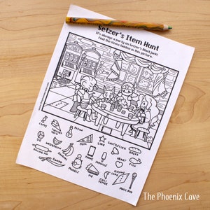 Printable FF6 Activity Sheet - Setzer's Item Hunt - Instant Digital ...