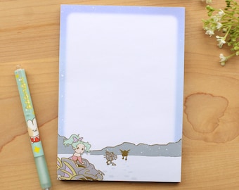 Terra and Magitek Large Note Pad - 5x7" memo pad - Final Fantasy VI stationery memo