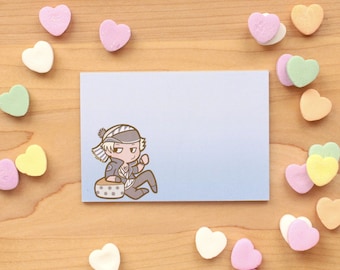 Locke Small Note Pad - 2.75" x 4" memo pad - Final Fantasy VI stationery memo