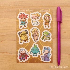 Chrono Trigger VINYL stickers - 4x6&quot; sticker sheet - waterproof vinyl decals