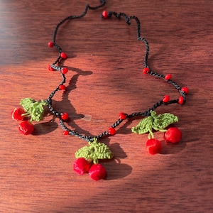 Cherry Lace Handmade Anklets