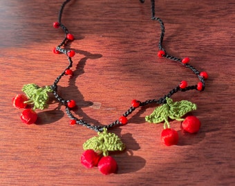 Cherry Lace Handmade Anklets
