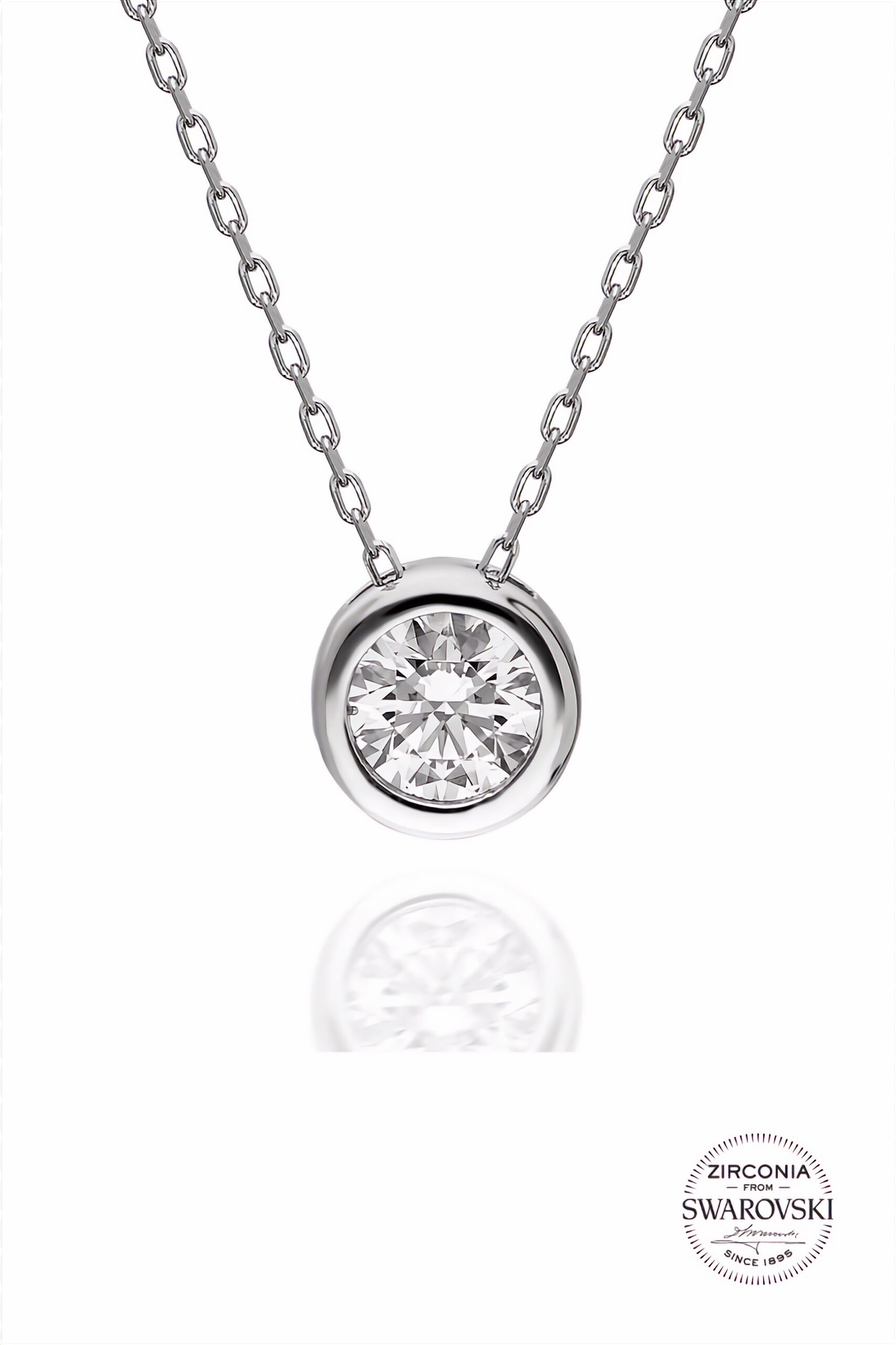 Swarovski Jewelry Accessory Sterling Silver Diamond Model Plastered Necklace With Swarovski Stones Gift for Mothers day for her, Birthday