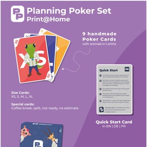Carte da poker Planning / Taglie magliette / print@home