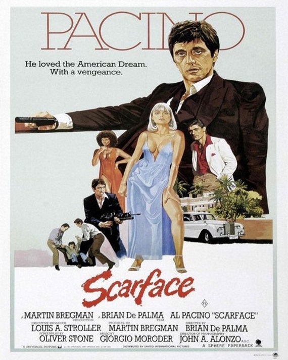 Scarface Al Pacino Poster Cm. 30 X 40 | Etsy