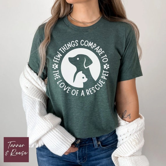 Dog adoption shirts cheap