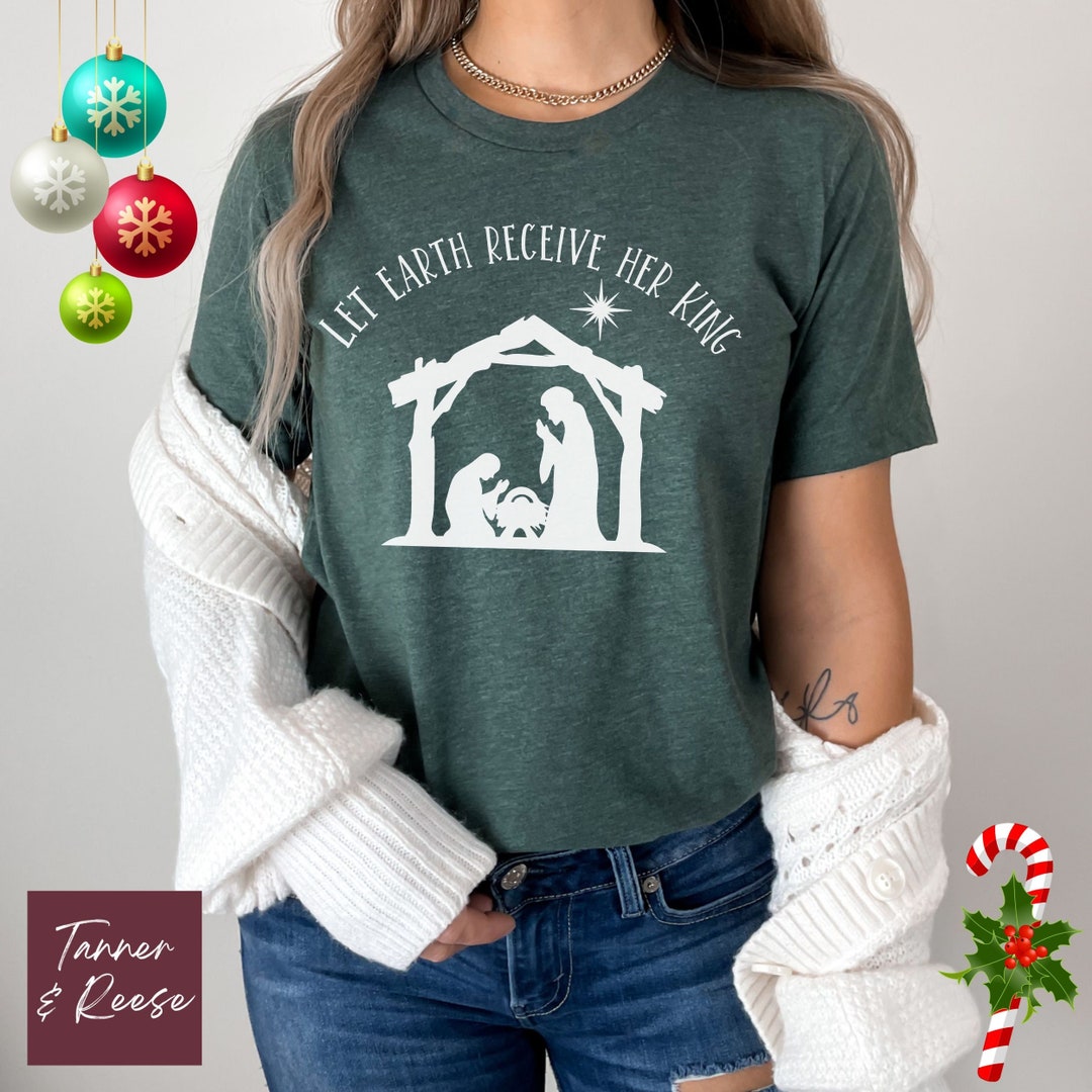 Christmas Shirts Nativity Tshirts Nativity Shirts Nativity Tee Etsy