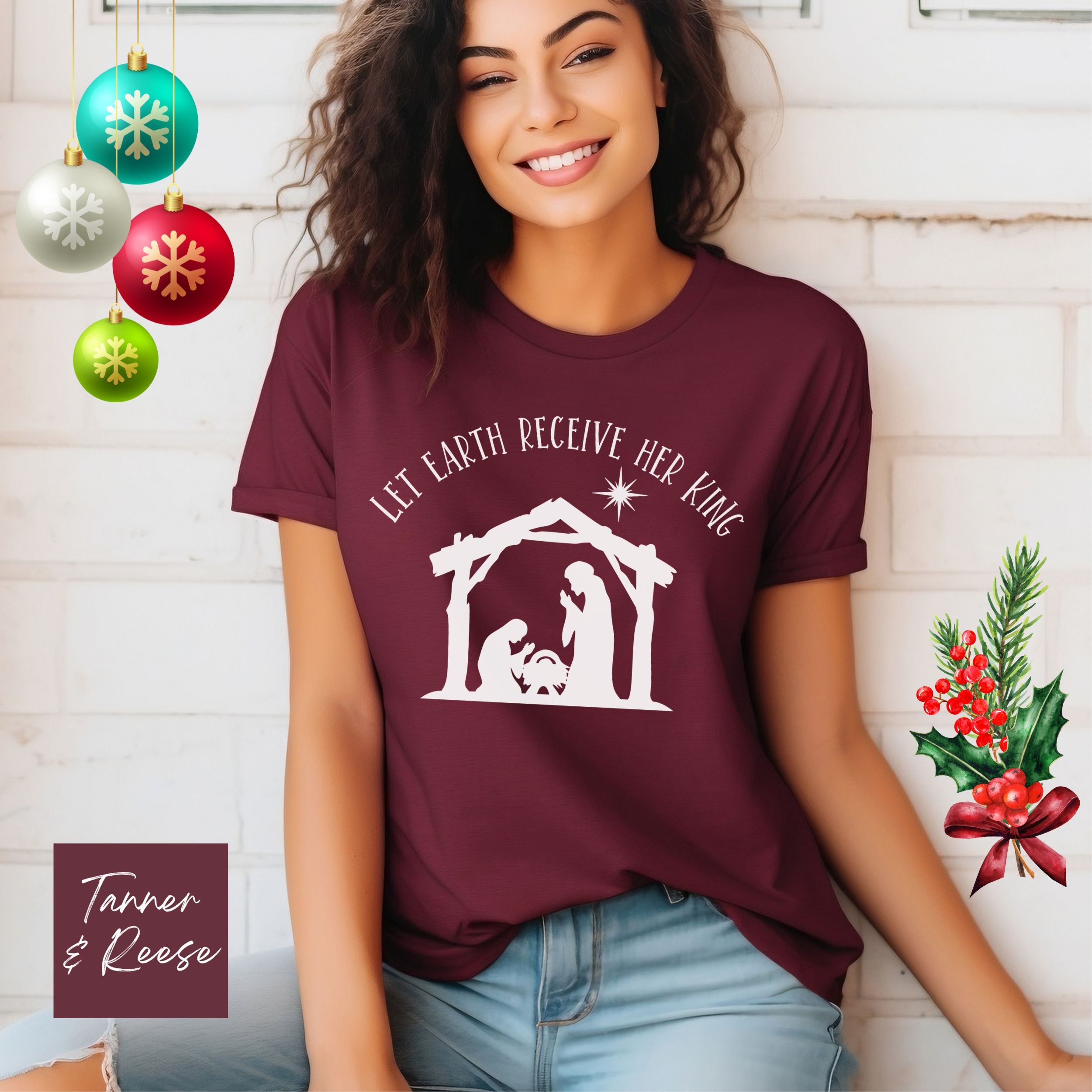 Christmas Shirts Nativity Tshirts Nativity Shirts Nativity Tee Etsy