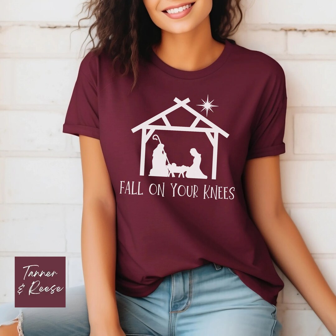 Christmas Tshirts Nativity Tshirts Nativity Shirts Nativity Etsy