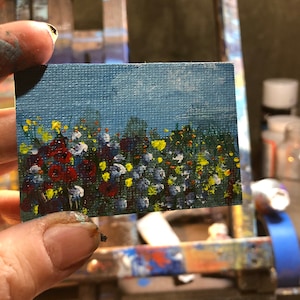 Miniature Hand Painted Acrylic Painting