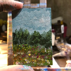 Miniature Hand Painted Acrylic Painting