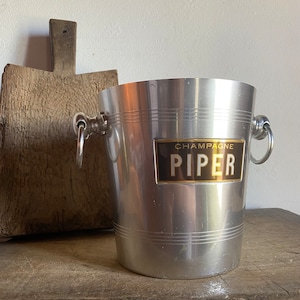 Piper Champagne Bucket, French Vintage ice bucket, wine cooler , Made in France