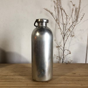 French vintage aluminium water bottle  / French Countryside / kitchen decoration / vintage Kitchenware