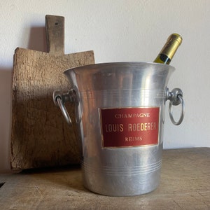 Louis Roederer Champagne Bucket,  French Vintage ice bucket, wine cooler