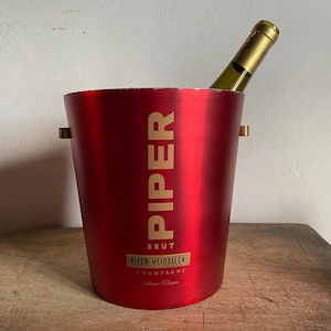 Piper Champagne Bucket, French Vintage ice bucket, wine cooler