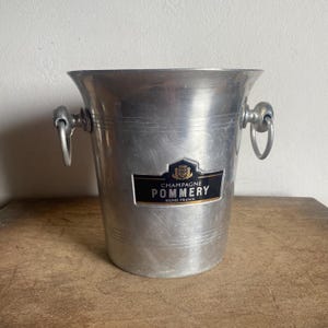 Pommery Champagne Bucket, French Vintage ice bucket, wine cooler made by Argit