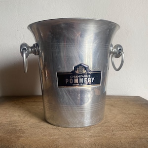 Pommery Champagne Bucket, French Vintage ice bucket, wine cooler made by Argit