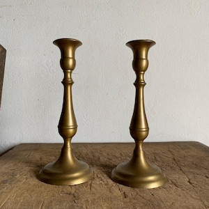 Set of 2 Elegant  French Brass candlestick, candle holder  ,   Romantic candle Holder