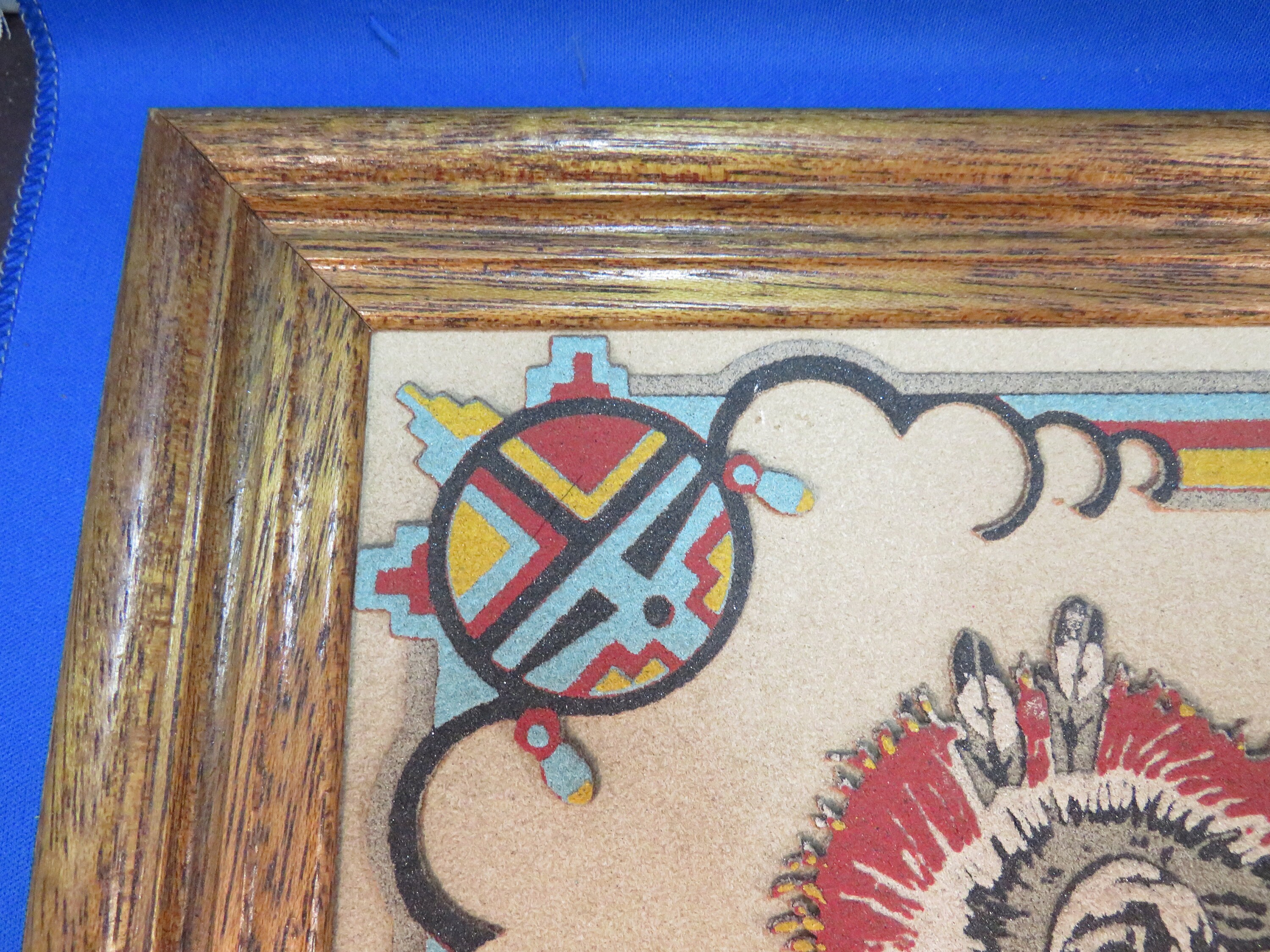 Vintage Navajo Sand Painting Hoop Dancer 12x14 Rainbow Way Etsy