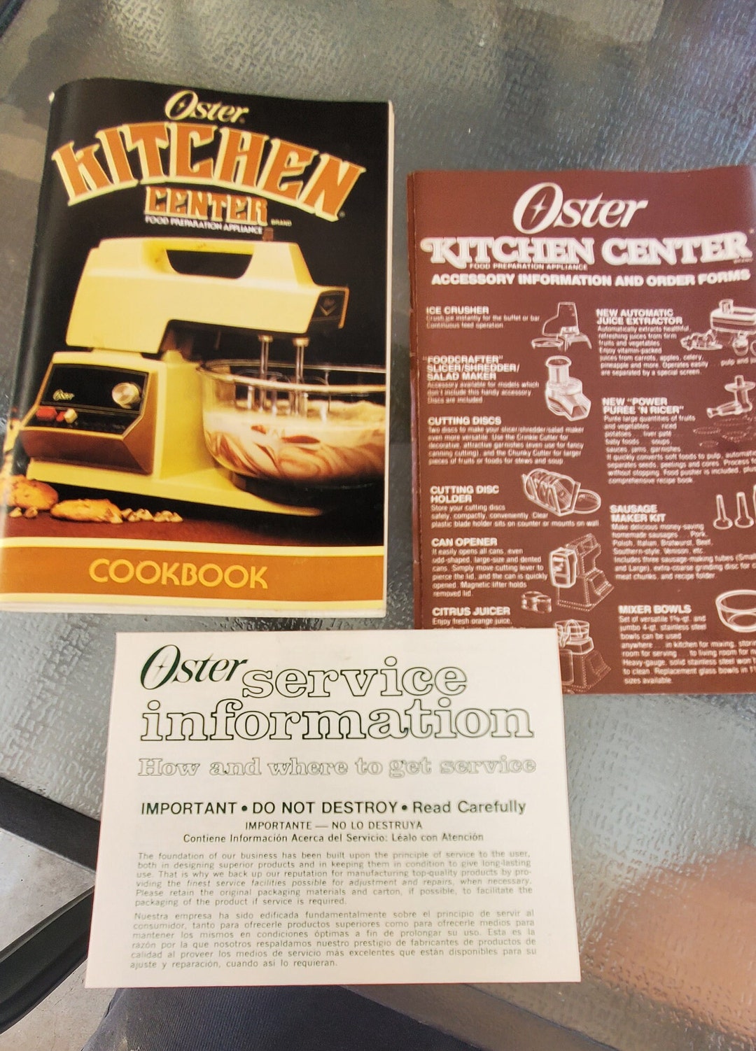 1981 Oster Kitchen Center Cookbook & Instruction Manual - Etsy