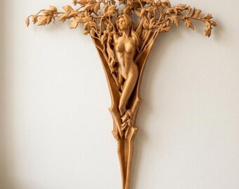 Naked Woman Decor STL Model for 3D Printing