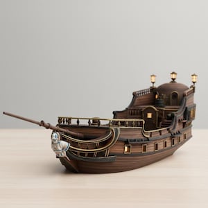 3D Boat Model STL File for 3D Printing