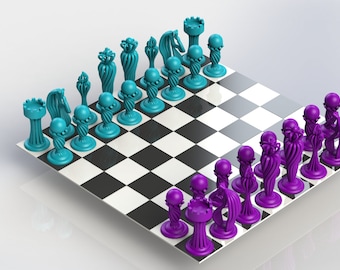 3D STL Chess Model File for 3D Printer