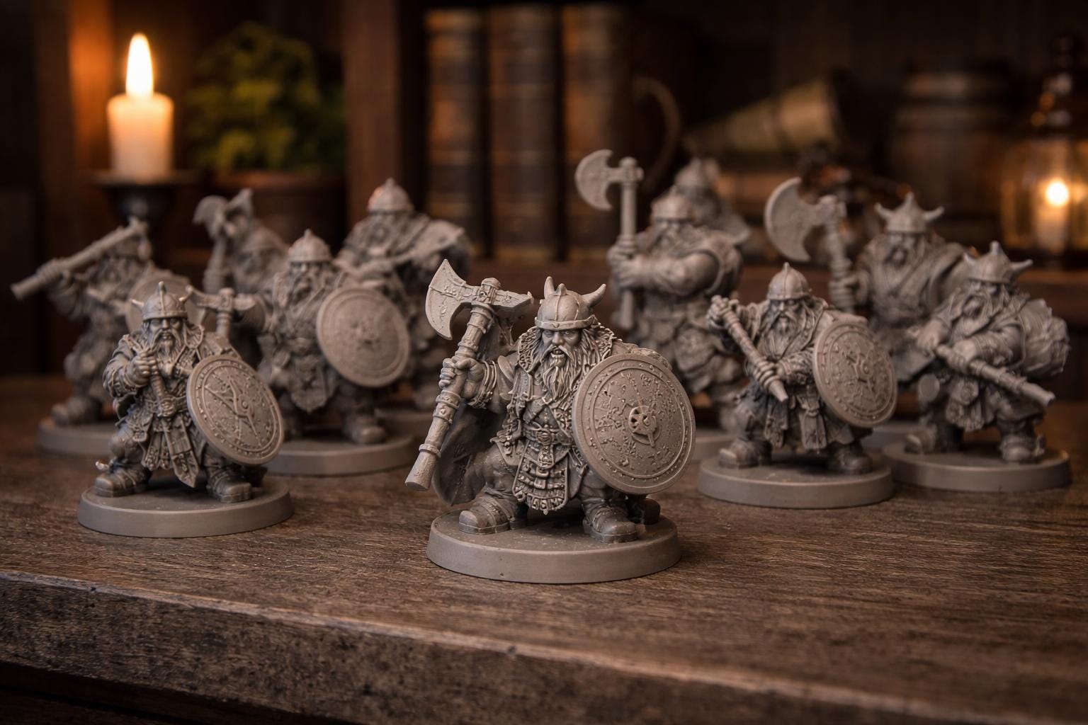 Viking Dwarf Warrior STL Bundle for 3D Printing - Mega Army Miniature ...