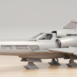 3D STL Jet Model: Sci-Fi Spaceship for 3D Printing (Digital Download)