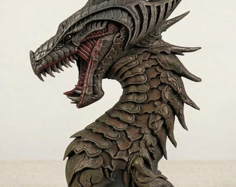 3D Dragon STL Model: Printing File