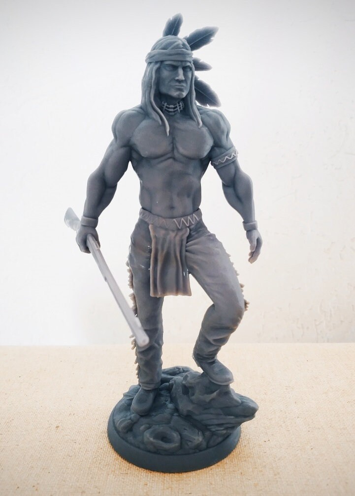 3D Stl Model,3d Stl Native American Man Drawing File,stl for Priting,3d ...