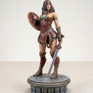Warrior Woman 3D STL-model om af te drukken