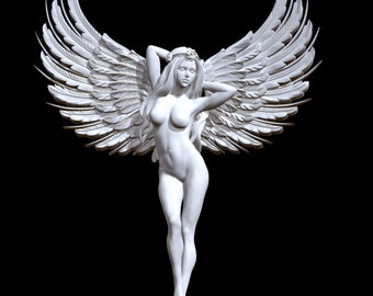 3D Fairy STL Model: Printable Figure File