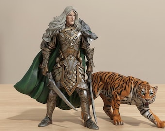Warrior and Tiger 3D STL Model for Printing