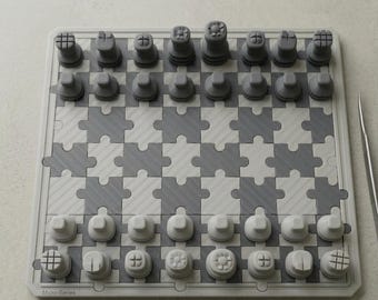 3D STL Chess Set Model: Printable Chess Game (Digital Print)